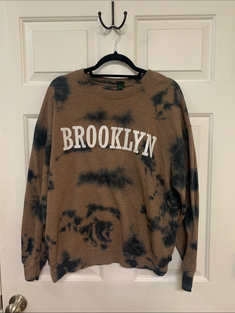 wild fable Brooklyn Tie-Dye Crewneck Sweatshirt - Brown/Black Size S Grunge